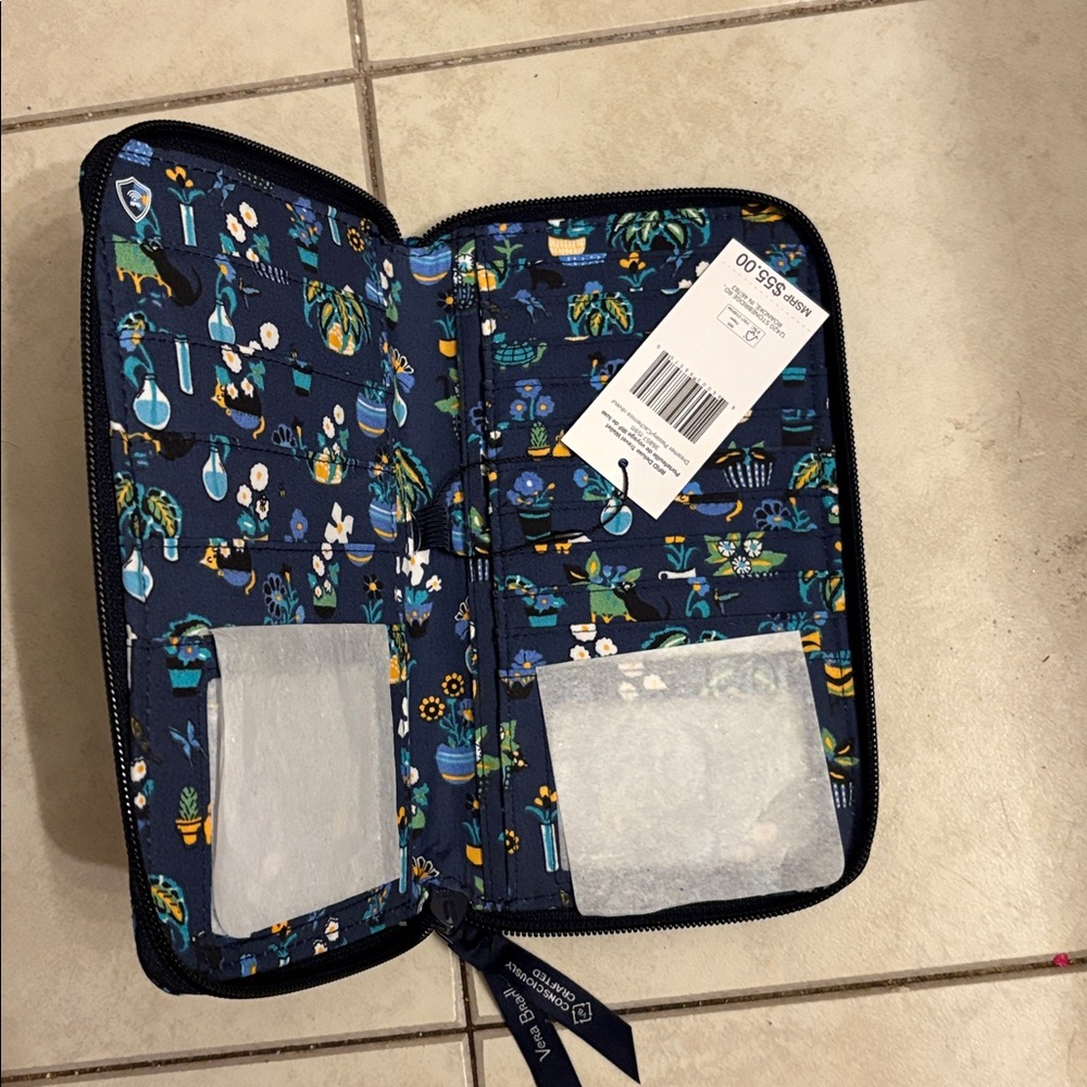 Vera Bradley Floral Clutch - Blue and Green - Picture 3 of 3